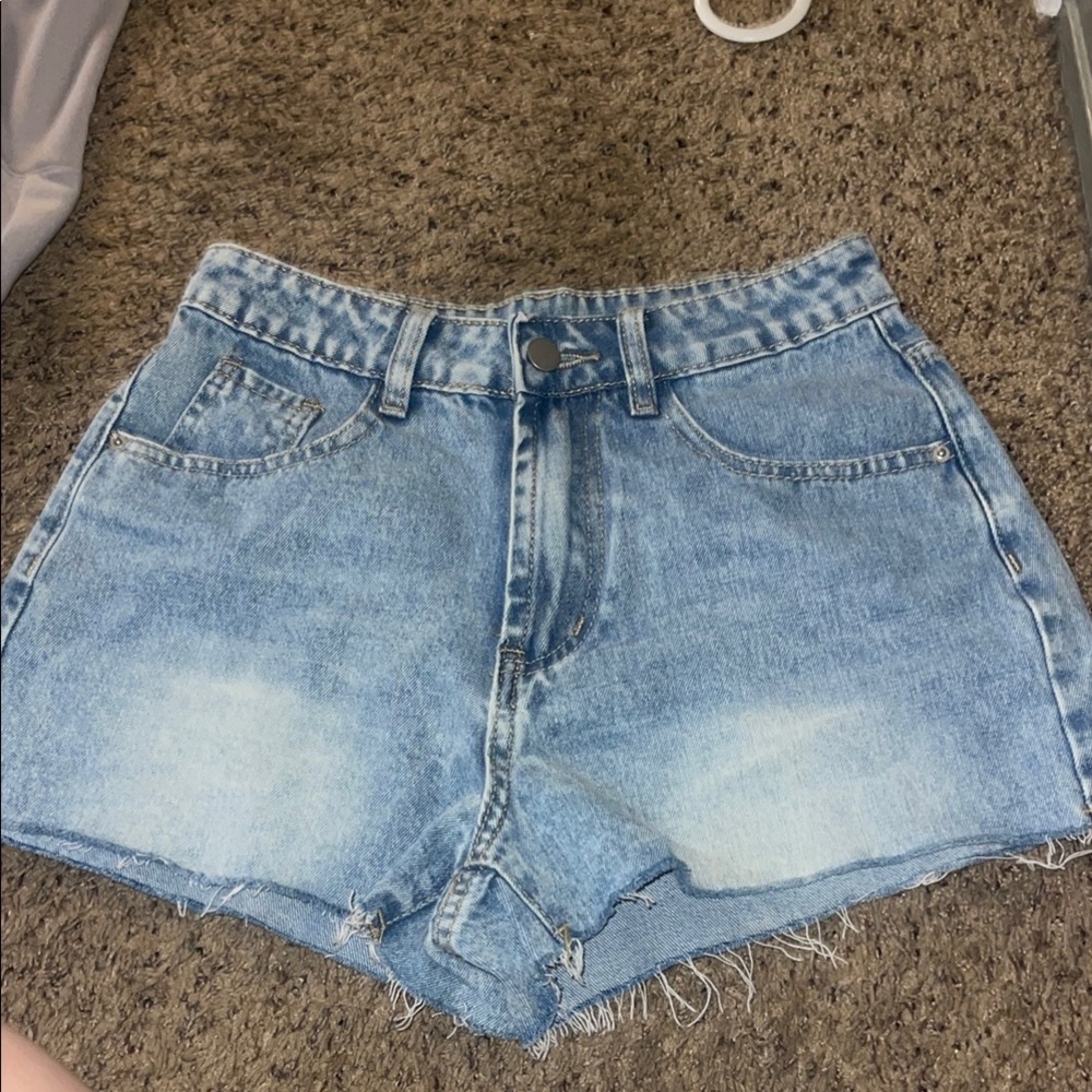 SHEIN Blue Jean Shorts High-Waisted Vintage Style